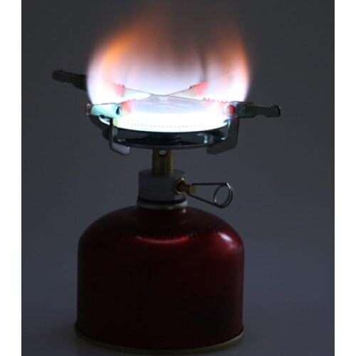 Outdoor Gas stove For Camping Cooking Ware Piezo Lighter Stainless Steel Mini Foldable Hiking Plate Furnace For Trekking