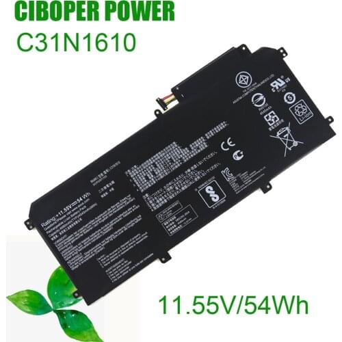 Genuine Quality Laptop Battery C31N1610 54Wh For UX330C UX330CA U3000C UX330CA-1C 1A UX330CA-FC009T FC020T FC030T 0B200-02090100