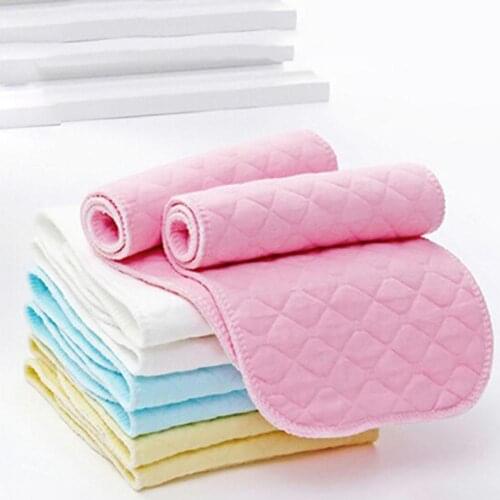 10 pcs 3 Layers Microfiber Baby Nappies Reusable Baby Infant Newborn Cloth Diaper Nappy Liners Insert Fraldas for Baby Care