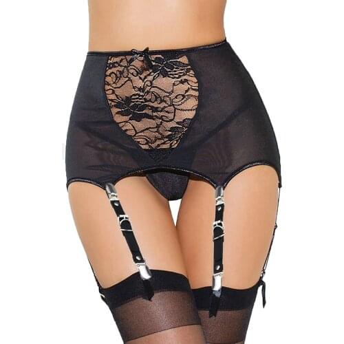 Women Sexy Garter Belts Elasticity Heart Faux Suspender Punk Strap Leg Ring Bondage Belt Leather Harness Tight