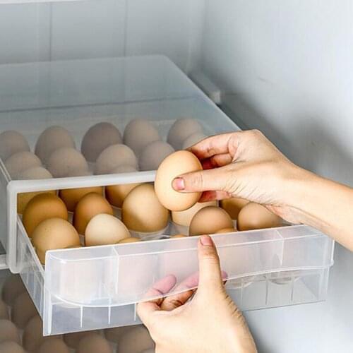 Practical Egg Case Home Food Container Organizer Multifunctional Kitchen Storage Box Refrigerator Storing Eggs Storage Boxes