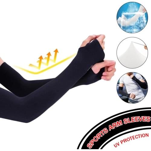 Sports Sun UV Protection Arm Sleeves Running Cycling Cooling Hand Sleeve Cover Warmer for Golf Cycling Fishing
