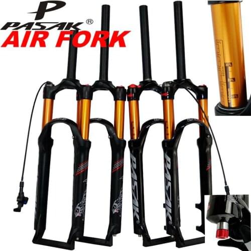 Bicycle air fork 26" 27.5" 29inch ER 1-1/8“”MTB mountain bike suspension fork air resilience oil damping line lock for ov