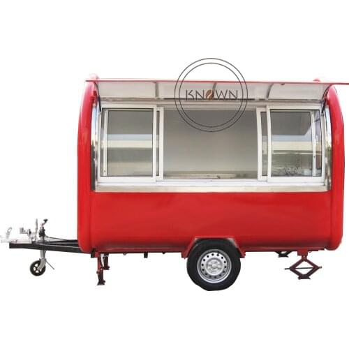 High quality 2.8 m length fast food trailer food cart fast food truck