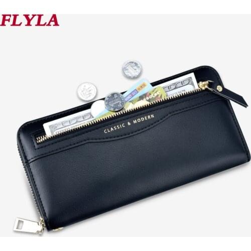 Women wallet zipper bag multi-function long wallet multi-card position clutch bag female purse