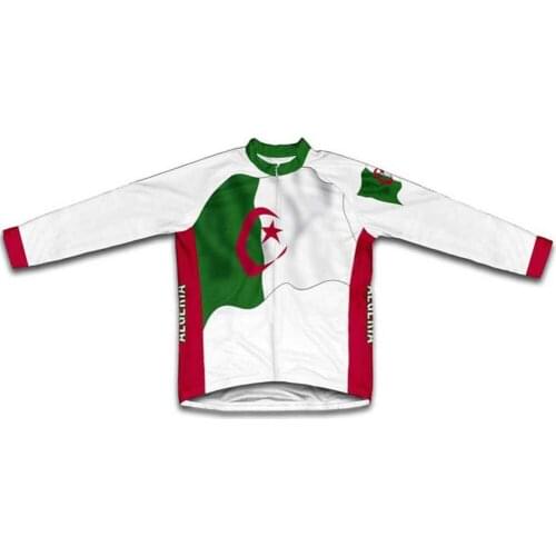 Algeria Flag Winter thermal fleece Cycling Jerseys Men winter cycling clothing Ciclismo Maillot Cycling Clothes