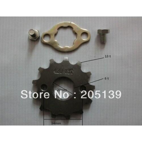 13 t 20MM sprocket tandwiel FOR 420 CHAIN reverse gearbox go kart karting quad bse motorcycle MOTO PIT dirt ATV parts bike