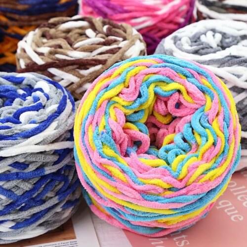 160g/ball Soft milk cotton blends polyester blended wool yarn Chunky hand Knitting DIY Crochet knit hat scarf slippers toy diy