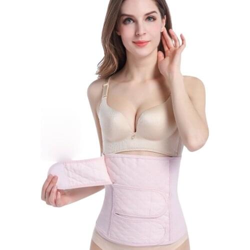 Women Slim Waist Trainer 2 In 1 Abdomen Pelvis Belt Women Pregnancy Corset Postpartum Recovery Bandage Body Shaper Back Support