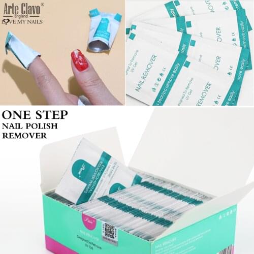 Arte Clavo 200pcs Nail Polish Removal Wraps Nail Gel Polish Easy Soak Off Remover Manicure Nail Art Cleanser Burst Magic Remover