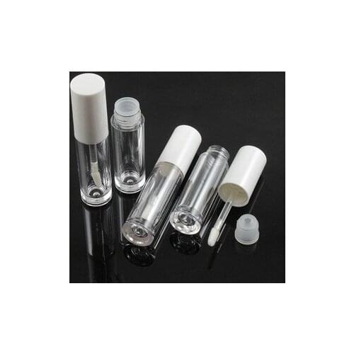 20 x 5ML Mini Cosmetic Empty Eyelashes Lip Gloss Tube Eyeliner Vials Bottle Makeup Organzier Container With Brush Plugs