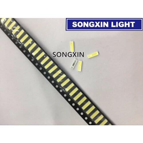 500pcs Lextar LED Backlight 1W 7020 6V Cool white with Zener 80LM LCD Backlight for TV TV Application