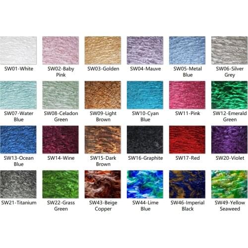 Acrylic (PMMA) Pearlescent Ripple/Stream 3.0 Sheets for Jewelries, Crafts, Art Works, Decoration - 24 Colors/11 Sizes Available