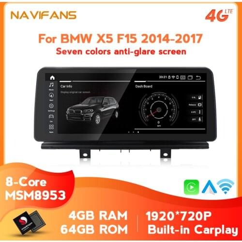 Android 10 DSP 8Core 4G+64G Car Multimedia GPS player MW X5 F15 X6 F16 2014-2017 NBT System 4G LTE Carplay Auto Radio DVR OBD