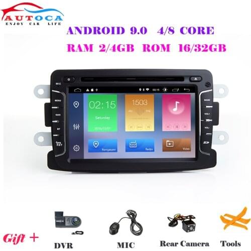 Carplay IPS DSP Car Multimedia Dvd Player Android 10 GPS Autoradio For Duster/Captur/Lada/Xray 2/Logan 2/Dacia/Sandero Car Radio