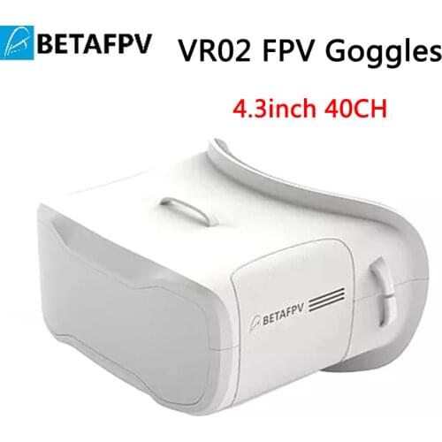 BetaFPV VR02 4.3inch 40CH Type-C Charging 3.7V Beginner Bulit-in Antenna w/HD LCD Screen FPV Goggles For FPV Racing Drone Parts