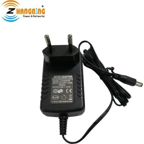48V 15W PSU Power Supply For Single port PoE Injector, EU Plug With UL/CUL/CE/GS Approval Or Provide Power for other Devices