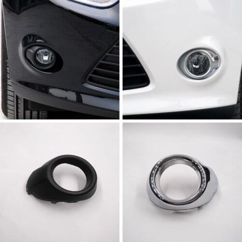 Cafoucs Auto Front Bumper Fog Light Decoration Cover For Ford Focus 3 III 2012 2013 2014