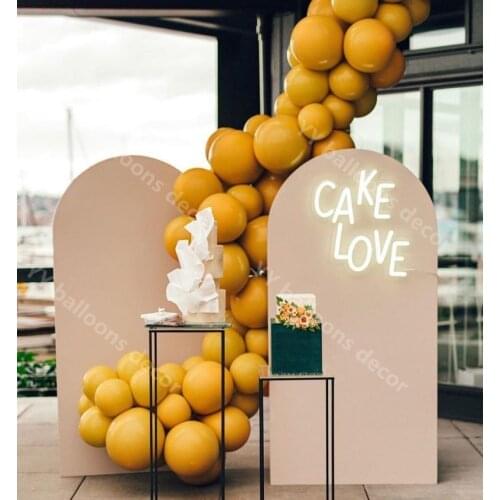 GLOBAL 50pcs Pastel DIY Fashion Double Layer Ginger Balloon Garland Arch Birthday Wedding Baby Shower Anniversary Party Decor