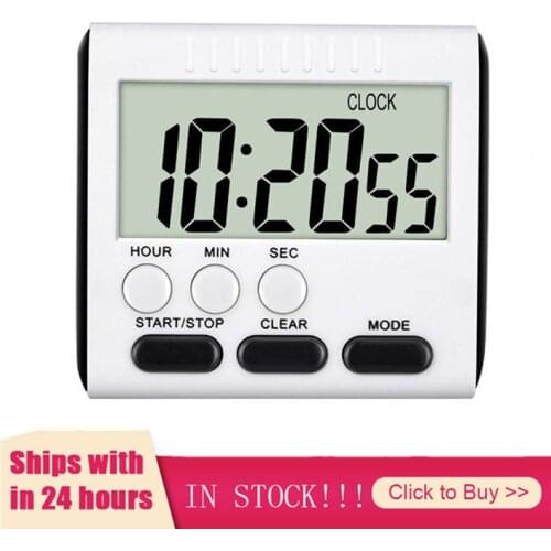 Kitchen Timer LCD Digital Kitchen Mini Cooking Timer Countdown Clock Reminder Magnetic Stopwatch Loud Alarm