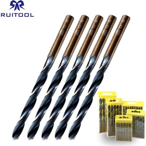 RUITOOL Metal Drill 1.5-13mm HSS6542 Twist Drill Bits Cutter For Stainless Steel Woodworking