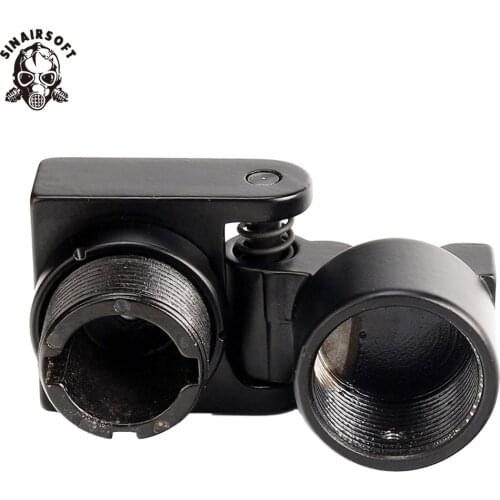 AK Metal Side Folding Butt Stock Adaptor Mount Fit For AR15 M4 AKs American Thread 1 3/16-16 UNC Paintball Hunting Accessories