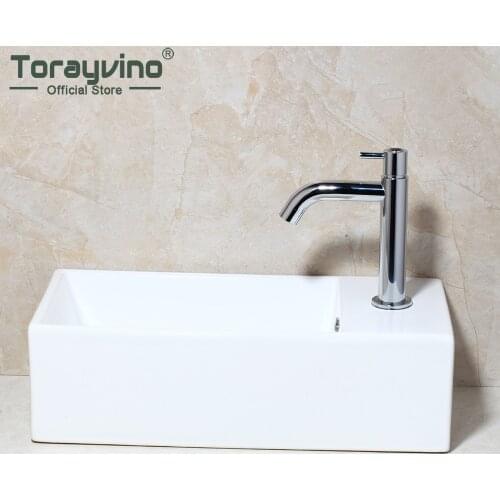 Torayvino Bathroom ceramics Square Simple Basin basin faucet system modern Single handle faucet