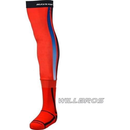Delicate Fox Knee Race Socks Motocross Racing Long Stocking MTB BMX Bike Cycling Motorbike Motorcycle Motor Scooter Sock Mens