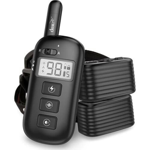 Dog Training Collar Pet Shock for 2 Dogs Rechargeable Anti Bark Collar Dog Electric Shock 600M Waterproof Remote Dog Collar