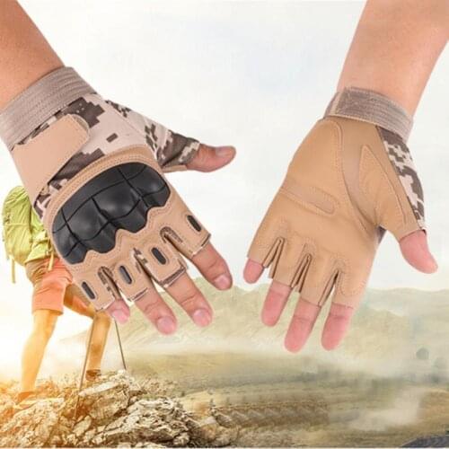 Fingerless Mens Gloves Military Tactical Gloves Outdoor Sports Shooting Hunting Airsoft Motorcycle Cycling Gloves Half Finger
