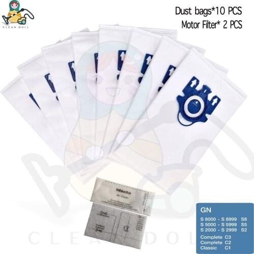 Replacement Dust Bags for Miele 3D GN Bags S2000 S5000 S8000 Complete C2 C3 Classic C1 S2 S5 Vacuum Cleaner Rags