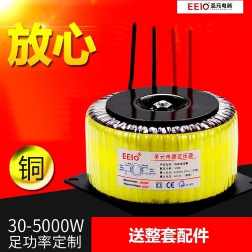 Toroidal transformer 220V to 12V 24V isolated single-phase power transformer