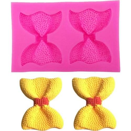 Cake Biscuit Candy DIY Mould Creative Silicone Bow Bowknot Cake Mold Wedding Cake Decorating Craft Fondant Moulds Accessories