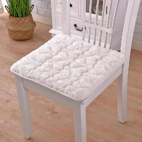 Thicken Anti-slip Plush Chair Cushion Student Classroom Square Seat Pad Living Room Sofa Throw Pillow Mat Cojines Para Sillas