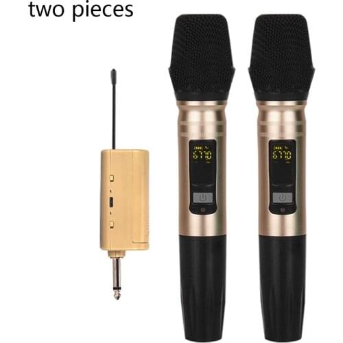 UX2 Wireless Microphone System Handheld Mic Speaker with Portable Receiver For KTV DJ Speech Amplifier Recording