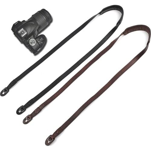 High Quality Genuine Leather Camera Strap Sling Belt Soft for SLR DSLR for Leica Fuji Camera Retro Strap 1.5x105cm