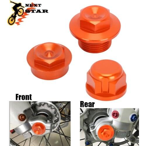 CNC Front Rear Wheel Axle Lock For KTM SX SXF EXC XC XCW XCFW 85 125 150 200 250 300 350 450 500 2012-2020 2021