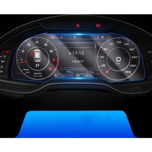 Dashboard Screen Protective Film For Audi Q7 2016 2017 2018 2019 TPU Transparent Anti-scratch Car Styling Accessories