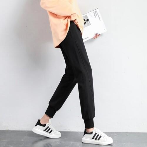 Womens Harem Sports Pants Casual Urban Sweatpants Vintage Joggers Harajuku Korean Fashion Streetwear Female Trouser Suits 2021