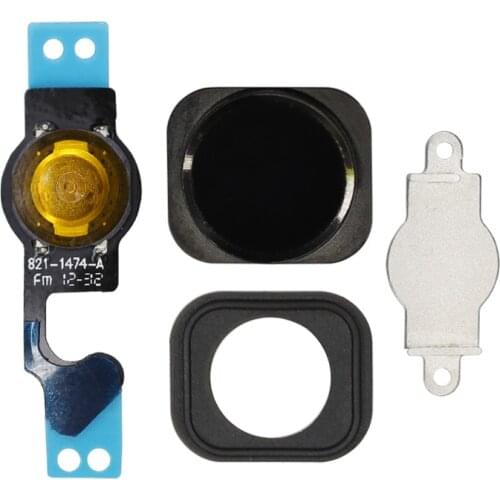1set New For iPhone 5 5G 5C Home Button Flex Home Button Menu with Holding Gasket Rubber Spacer Flex Cable