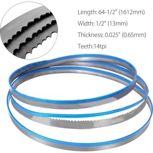 1pcs 64-1/2'' x 1/2'' x 14tpi M42 Bi-metal Band Saw Blades Tool for Cutting Metal