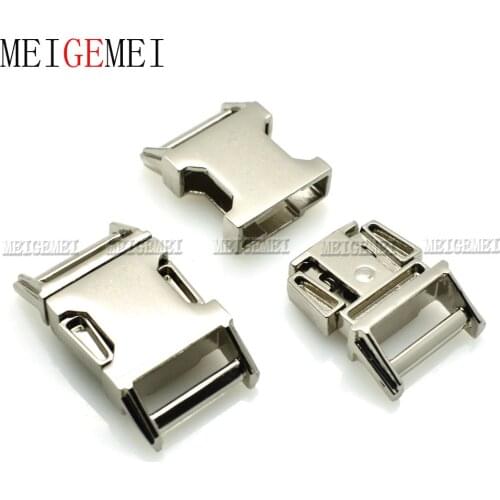 1pcs 5/8" Matel Buckles Contoured Curved Belt Buckle for Paracord Bracelet Dog Collar Backpack Straps Webbing 15mm