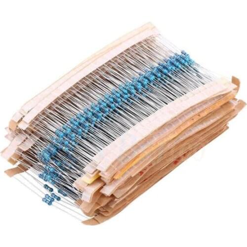100pcs 1/4W Metal film resistor 1% 430K ~ 910K 430K 470K 510K 560K 620K 680K 750K 820K 910K