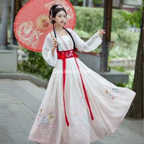 2021 hanfu women chinese dance costumes hanfu traditional chinese dress fairy ancient chinese costume performance clothing