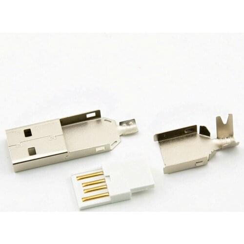 5pcs/lot USB A common head plug connector (A set of three)