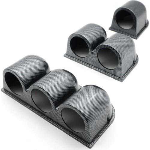 DRAGON GAUGE 52mm Car Gauge Pod Universal Carbon Single Double Triple Car Meters Holder for 2 Inch 52mm Gauges