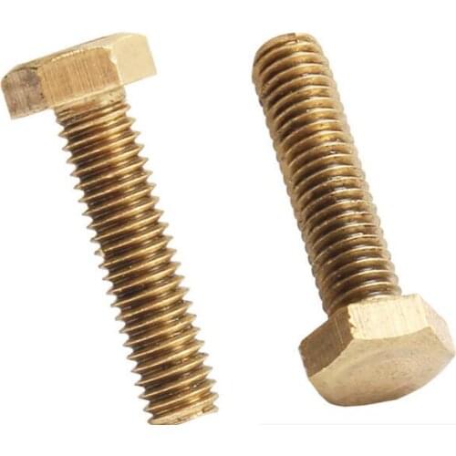 Free shipping of 5PCS/pack of Copper Hexagon Socket Head Cap Screw Brass Screw M12*25 30 35 40 45 50mm for fastening