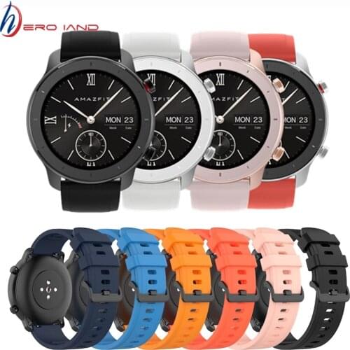 For Xiaomi Huami Amazfit GTR 42mm Official Watch Band For GTR 47mm For Amazfit Pace/Stratos/Stratos 2 3 22mm 20mm Bracelet Strap