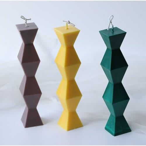 European style long candle Candle Molds For Candle Making DIY Plastic Candle Moulds Wax Shaping Molds Craft Supplies