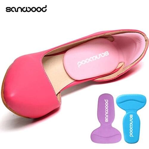 Durable T-Shape Thread Thicker Rear Foot Wear Sticker High Heels Soft Anti-slip Inserts Shoe Accessories